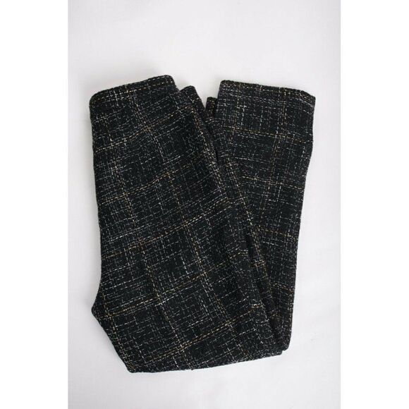 L'Agence Womens Logan Tweed Trousers Pants High Rise Cropped Black Size 2 NWT - Picture 10 of 10